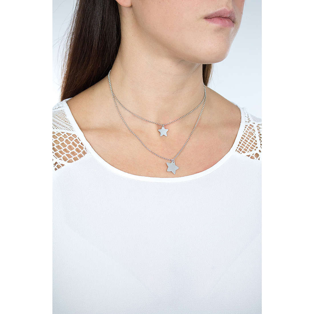 GioiaPura necklaces woman GYCARW0159-SSS wearing