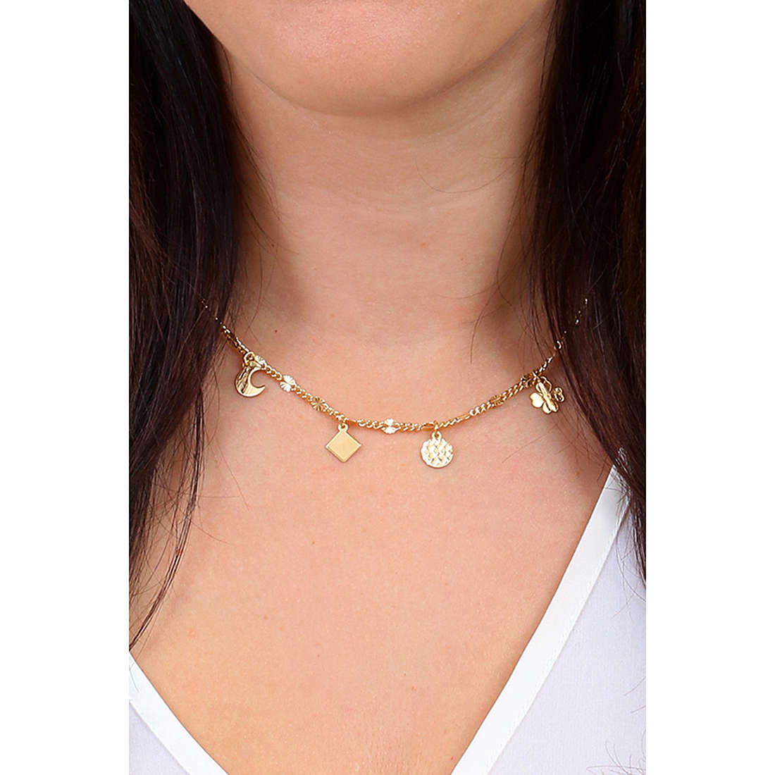 GioiaPura necklaces woman GYCARW0300-G wearing