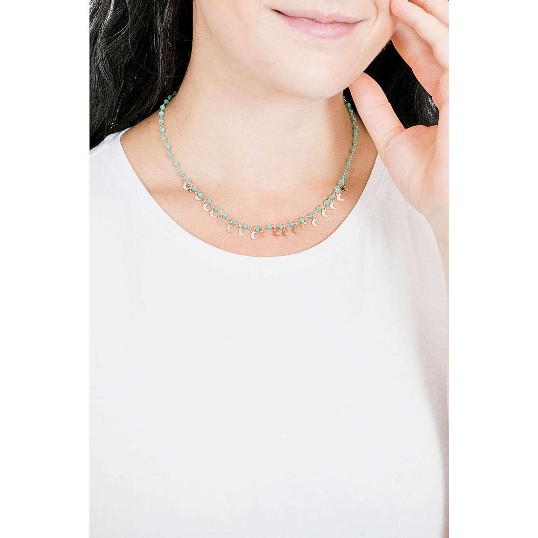 GioiaPura necklaces woman GYCARW0316-P wearing