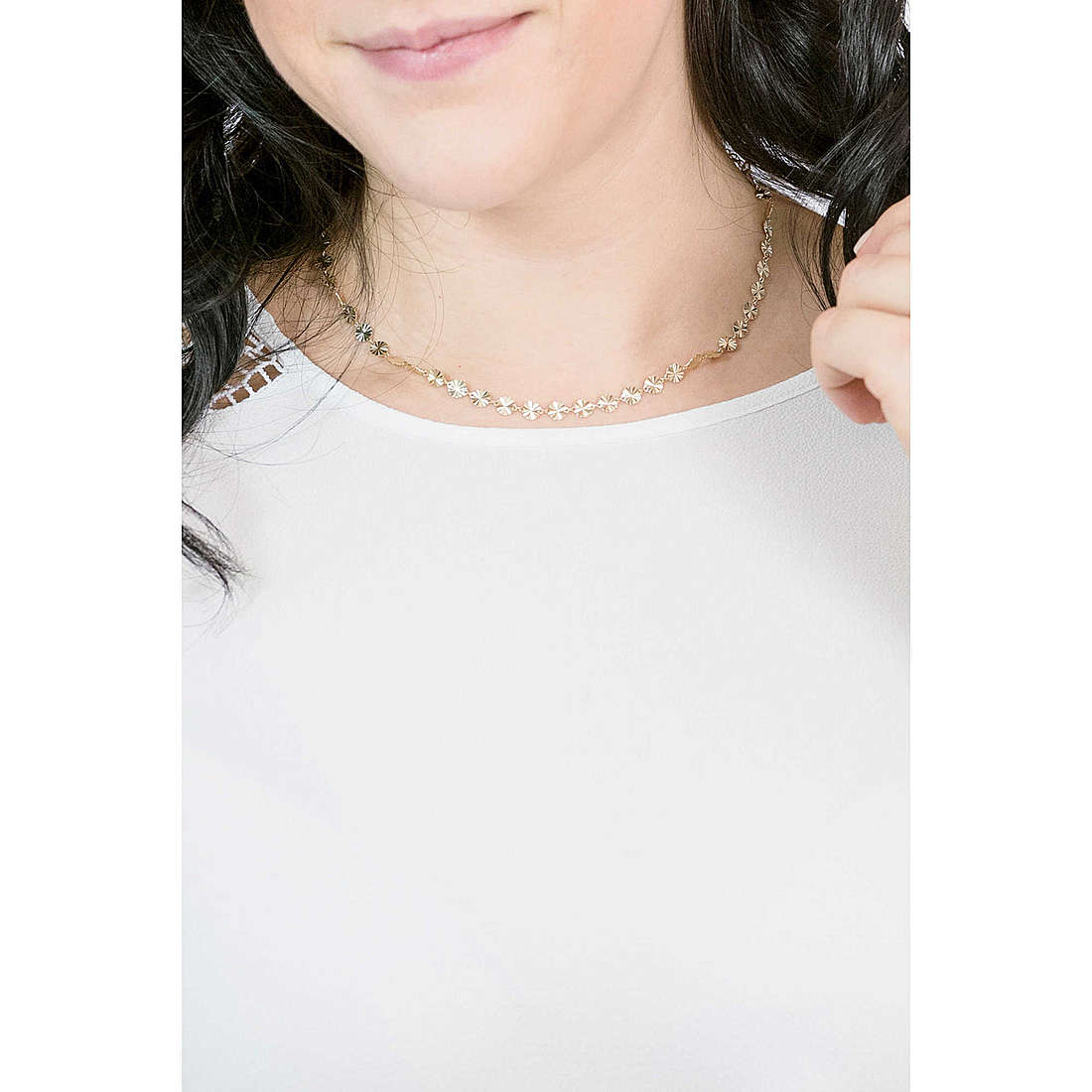 GioiaPura necklaces woman GYCARW0356-G wearing