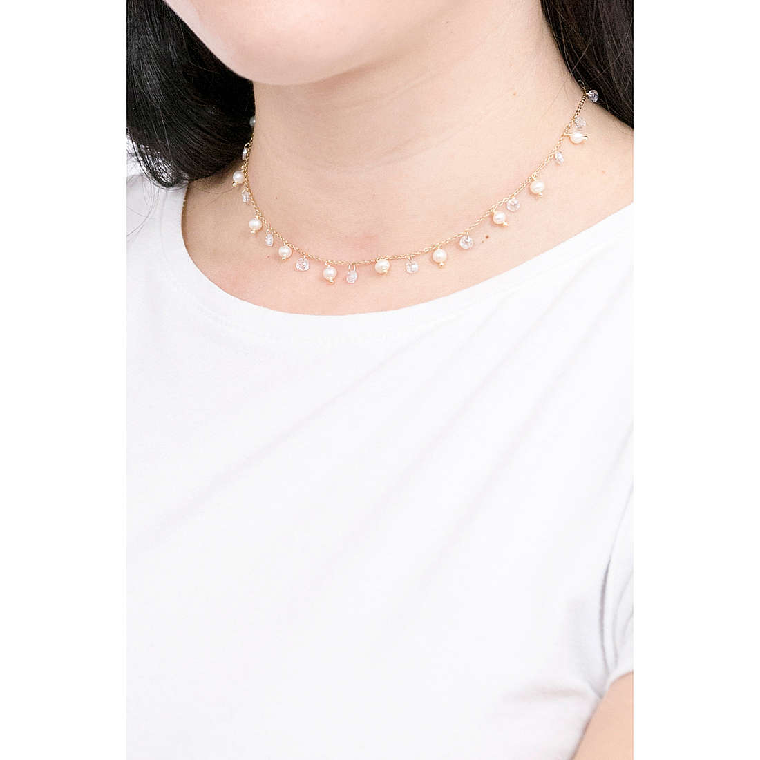 GioiaPura necklaces woman GYCARW0376-G wearing