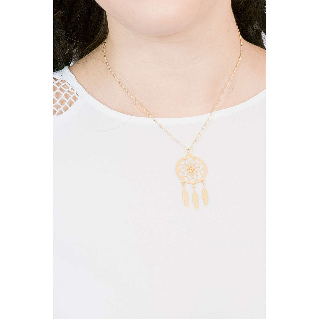 GioiaPura necklaces woman GYCARW0402-G wearing