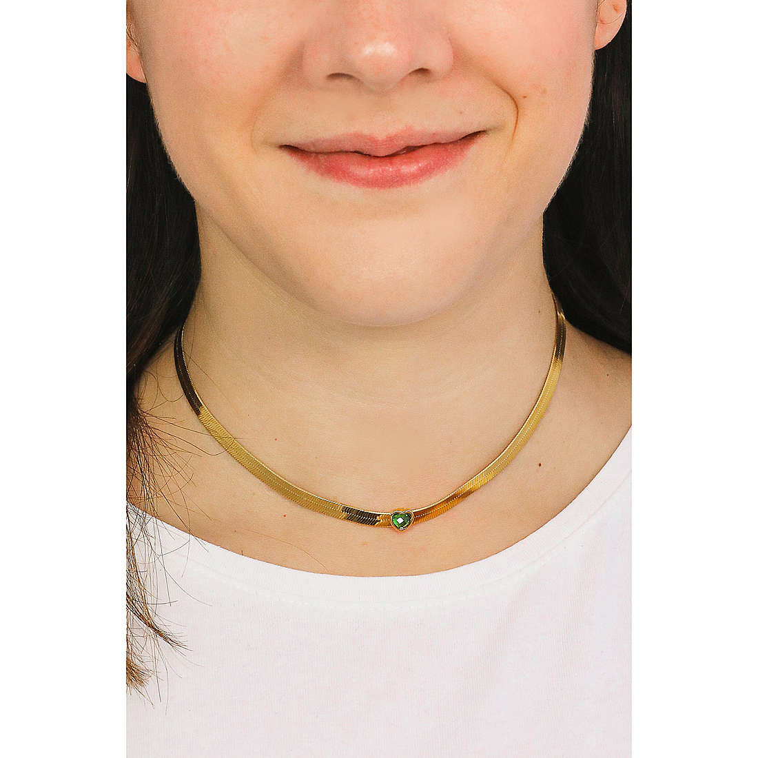 GioiaPura necklaces woman GYCARW0442-GLG wearing