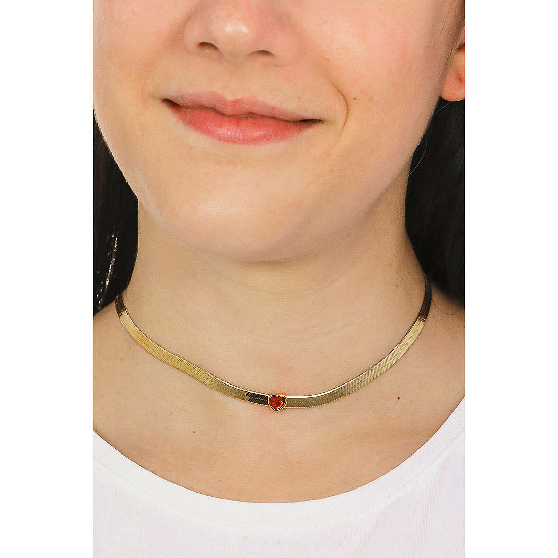 GioiaPura necklaces woman GYCARW0442-GRE wearing