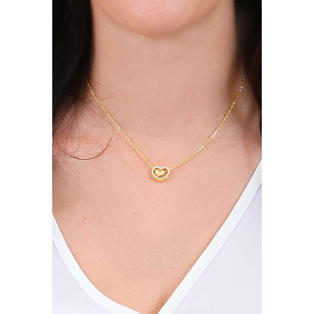 GioiaPura necklaces woman GYCARZ0252-GW wearing