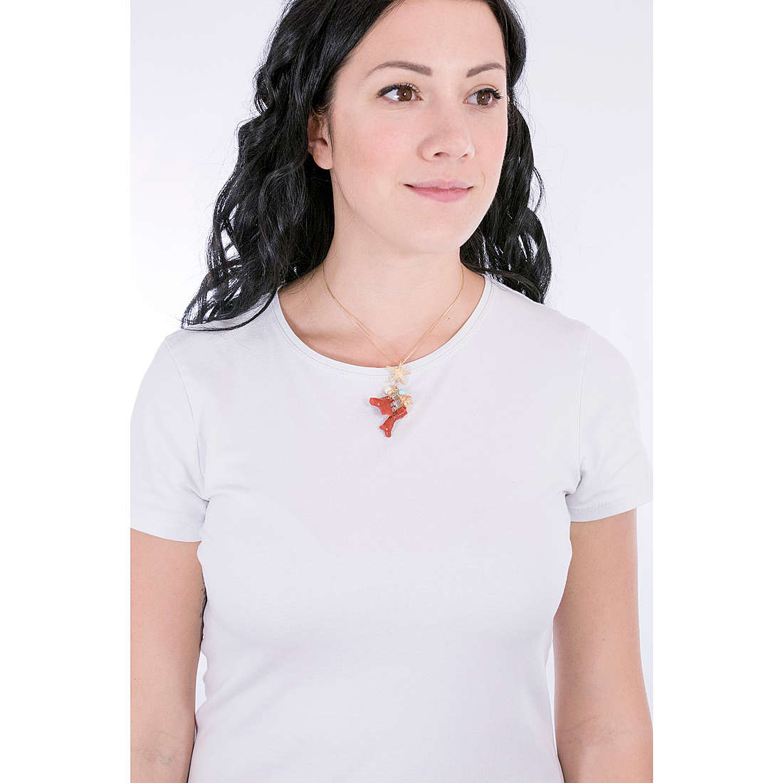 GioiaPura necklaces woman GYPARP0020-G wearing