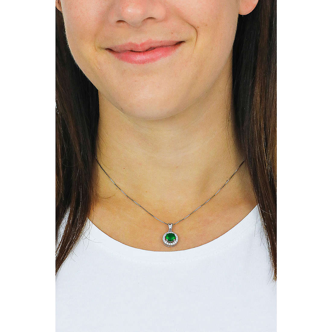 GioiaPura necklaces woman INS017P002RHVE wearing