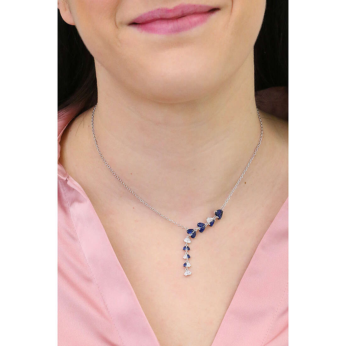 GioiaPura necklaces woman INS028CT183BL wearing