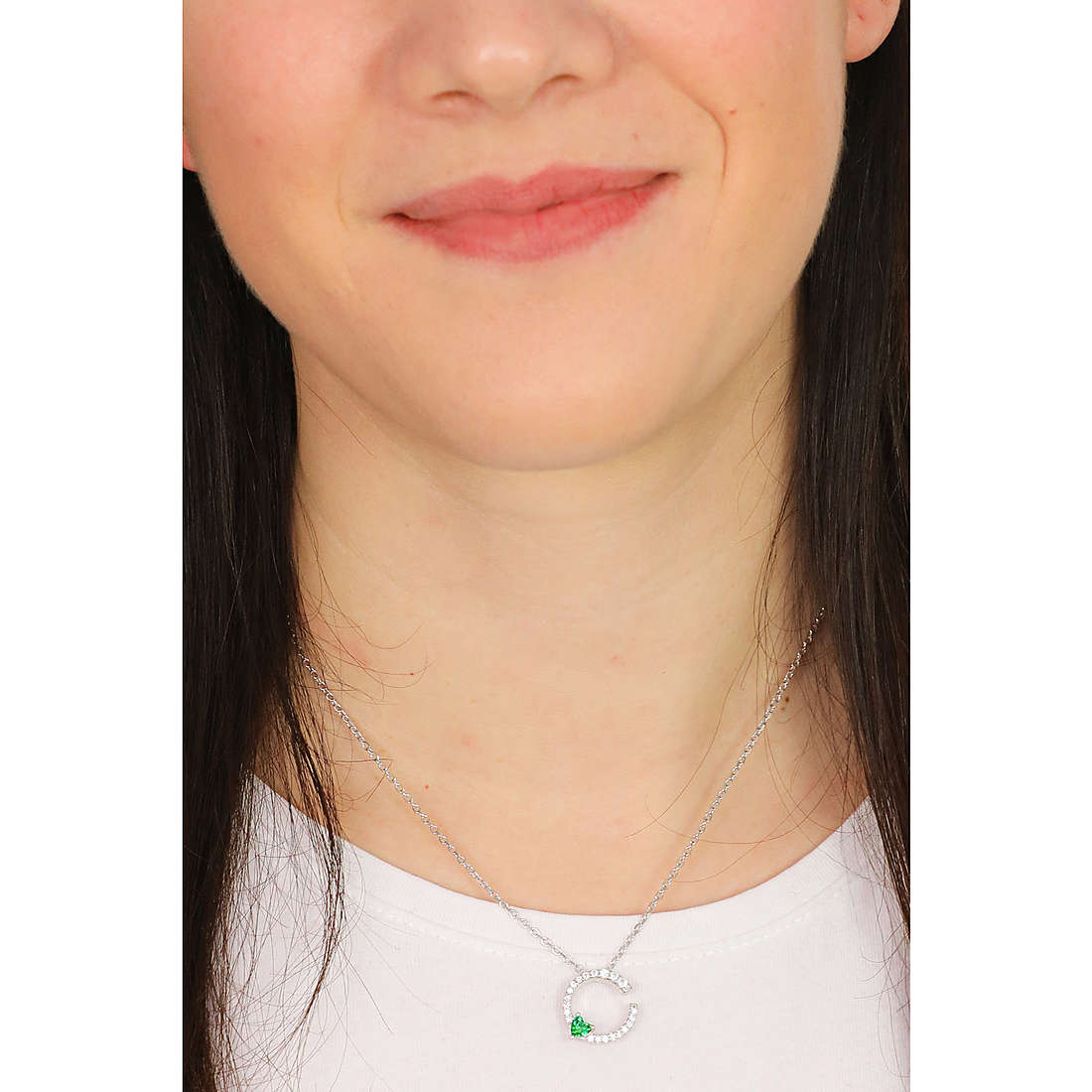 GioiaPura necklaces woman INS028CT420RHVE wearing