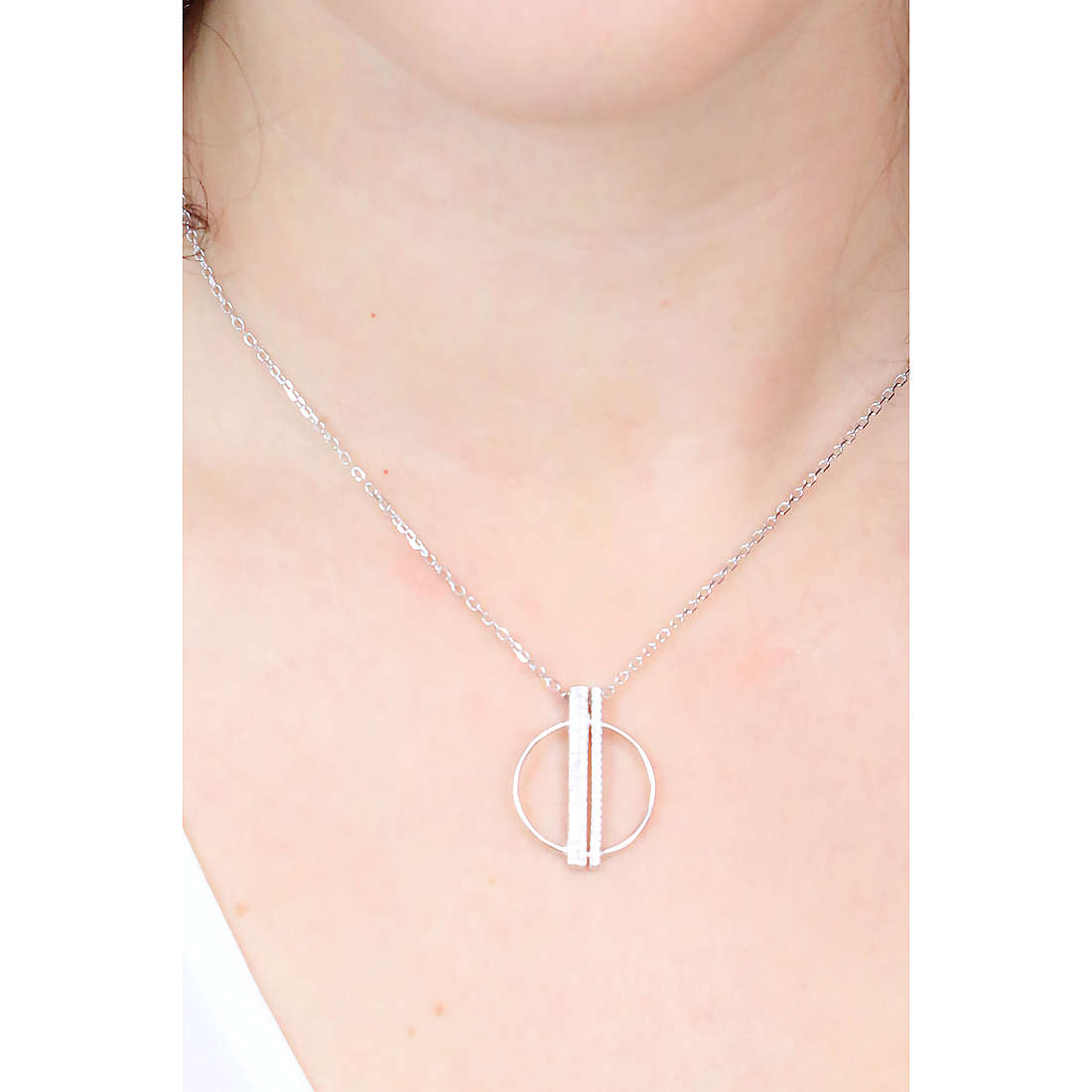 GioiaPura necklaces woman INS028CT542RHWH wearing