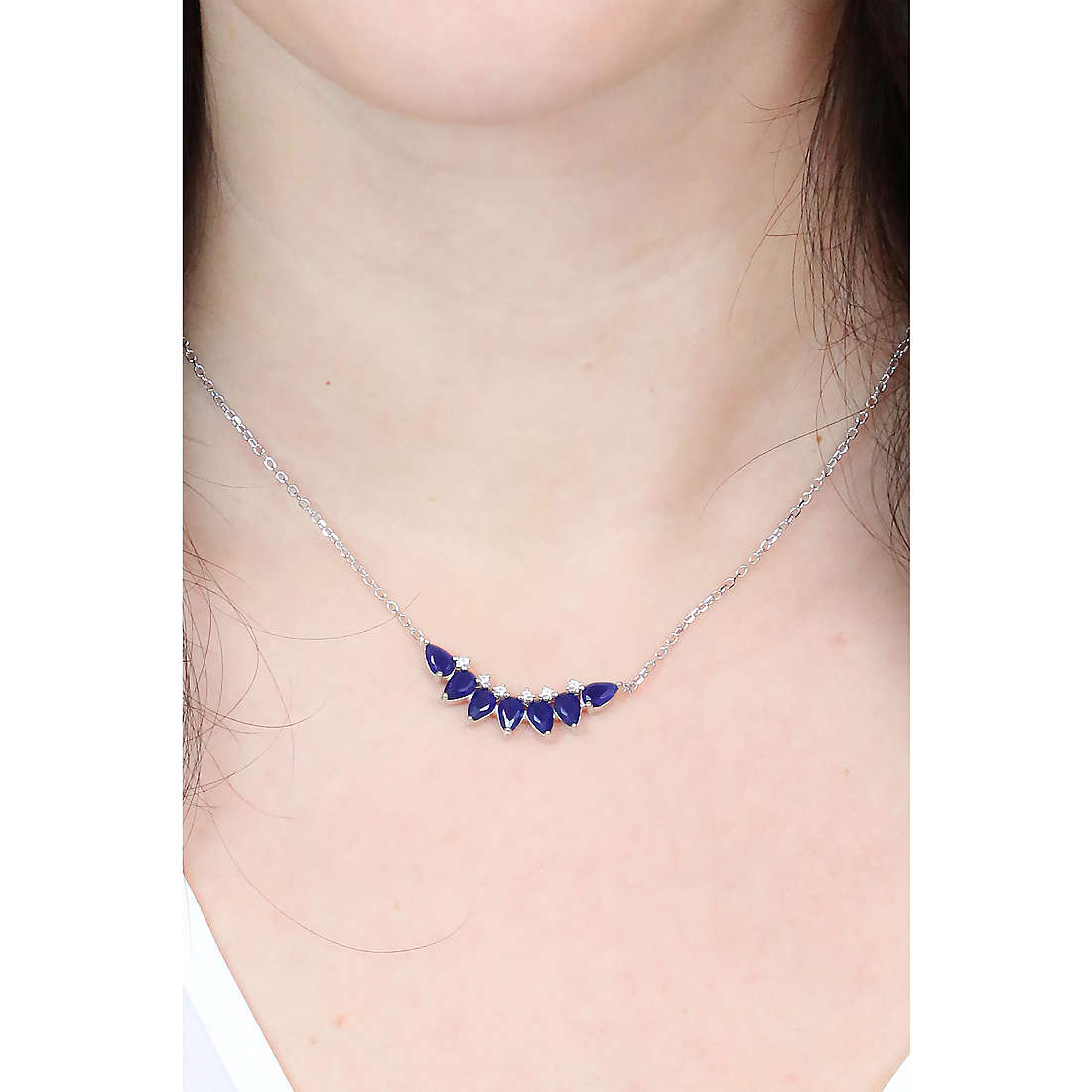 GioiaPura necklaces woman INS028CT544RHBL wearing