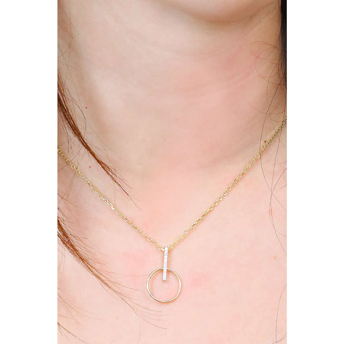 GioiaPura necklaces woman INS028CT549PLWH wearing