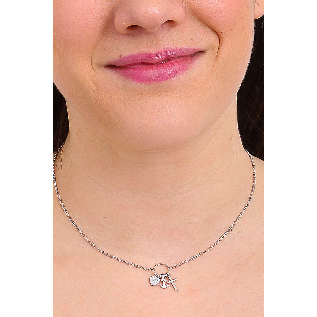 GioiaPura necklaces woman INS028CT572RHWH wearing