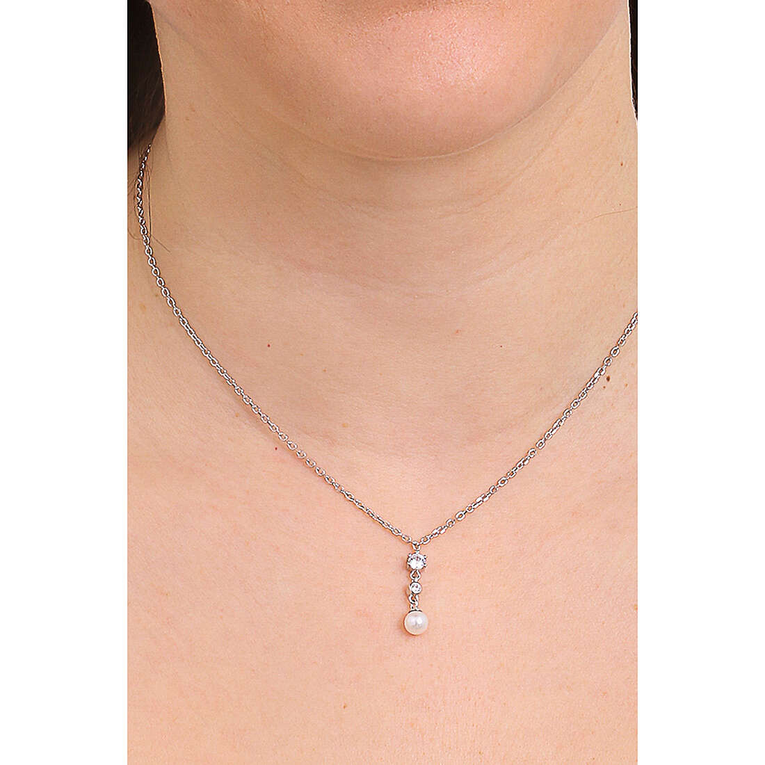 GioiaPura necklaces woman INS028CT586RHPE wearing
