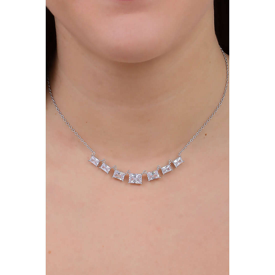 GioiaPura necklaces woman INS028CT604RHWH wearing