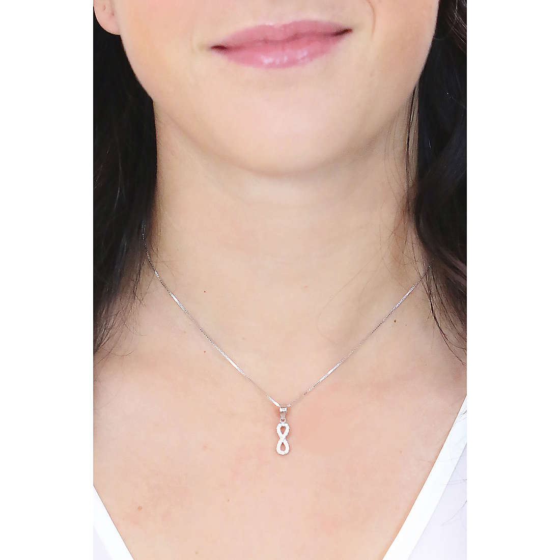 GioiaPura necklaces woman INS028P042RHWH wearing