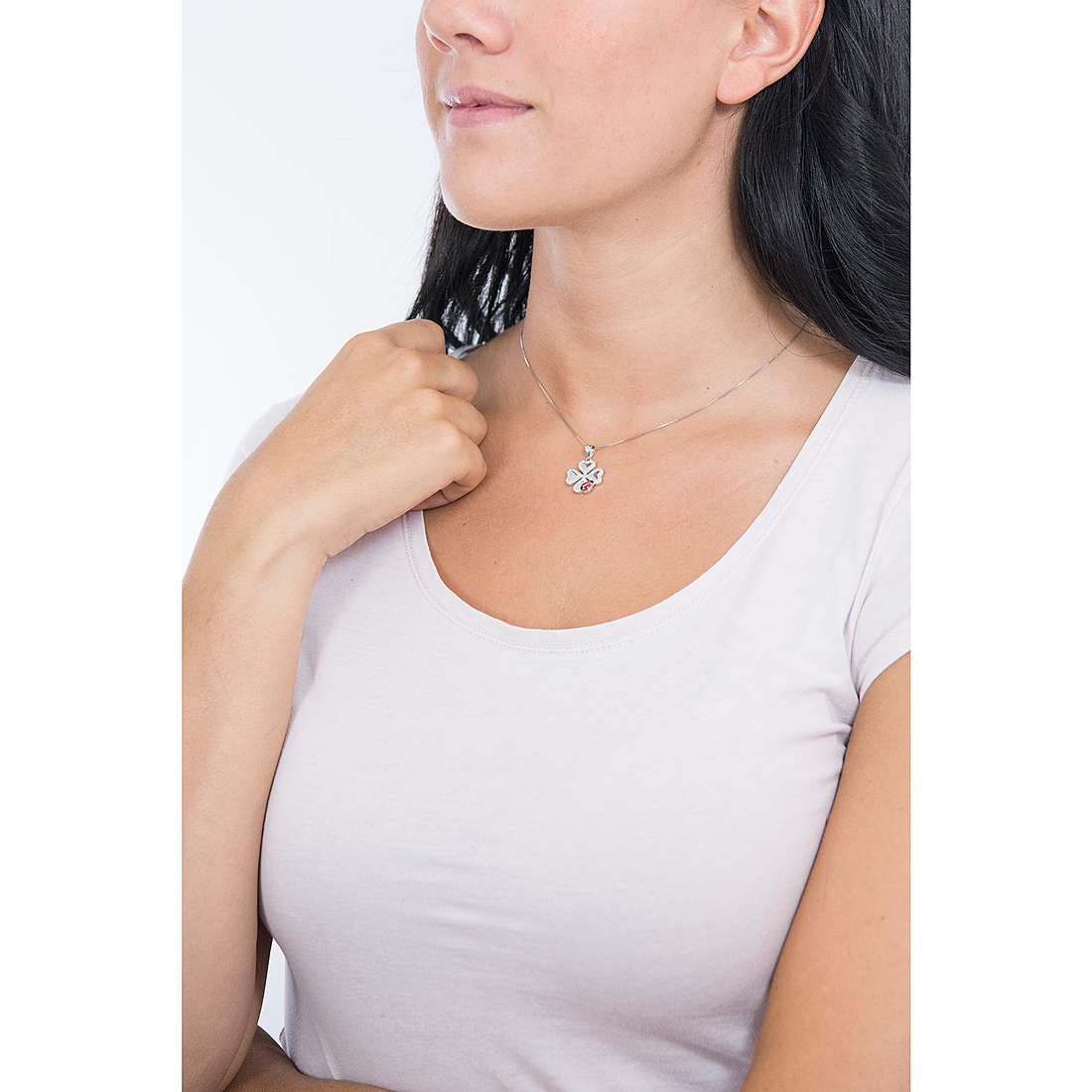 GioiaPura necklaces woman INS028P050RHWH wearing