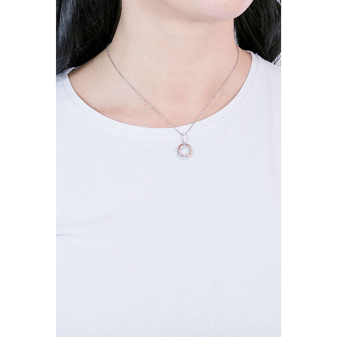 GioiaPura necklaces woman INS028P172BIC wearing