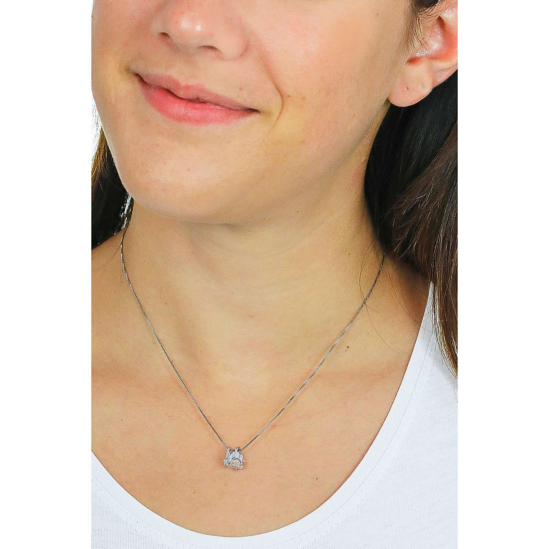 GioiaPura necklaces woman INS028P250RHWH wearing