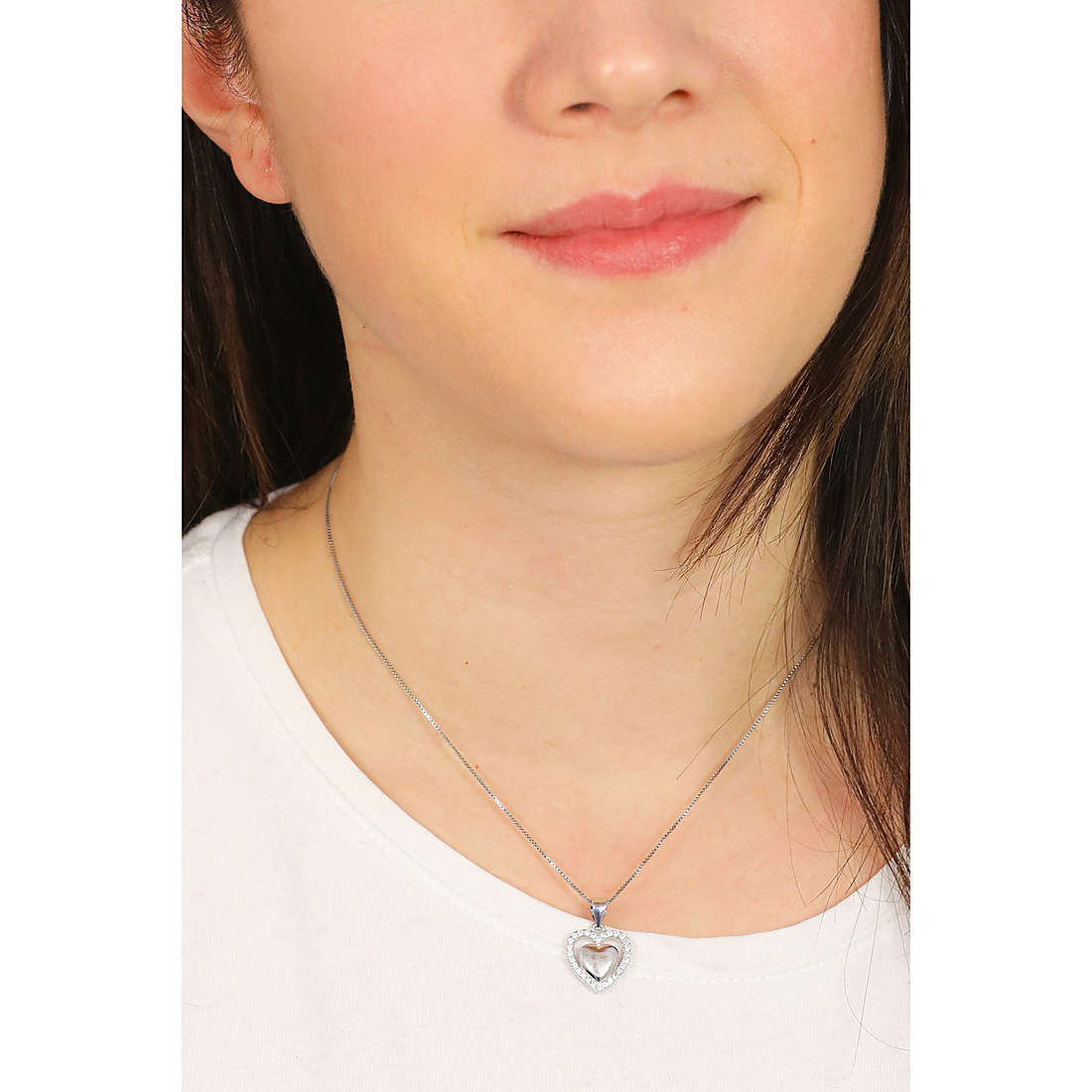 GioiaPura necklaces woman INS037P014RHWH wearing
