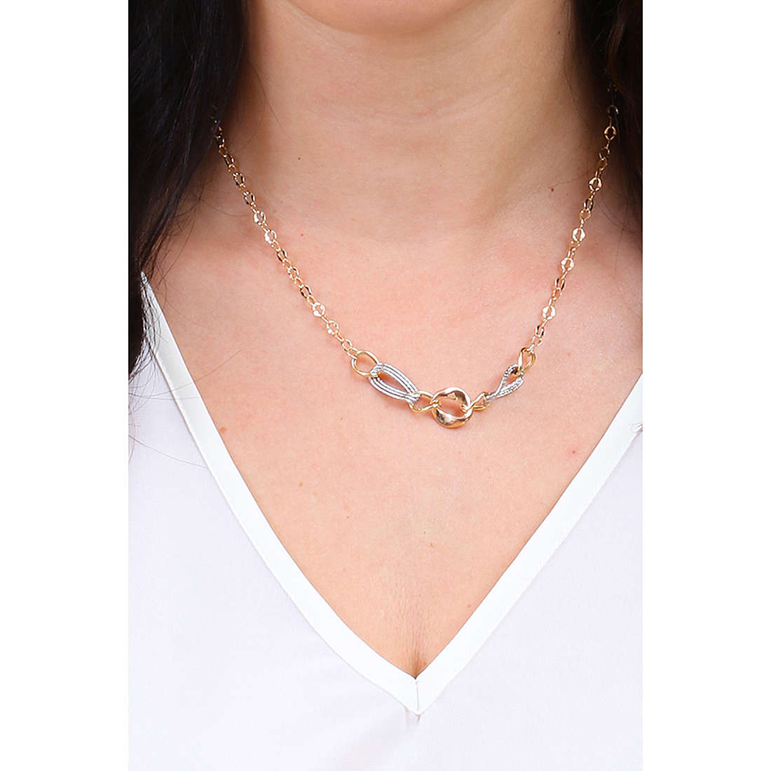 GioiaPura necklaces Oro 375 woman GP9-S166925 wearing