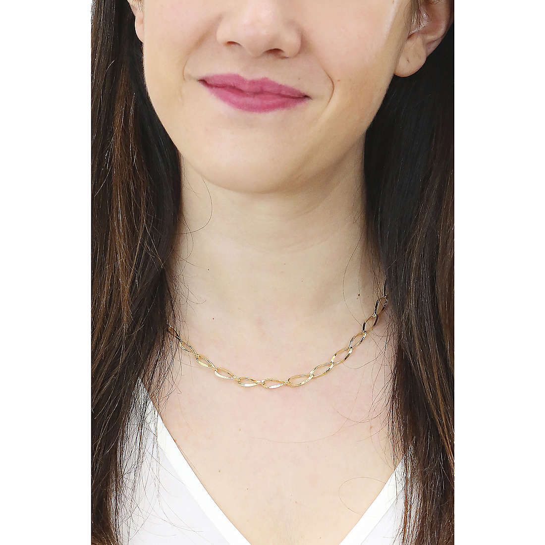 GioiaPura necklaces Oro 375 woman GP9-S177800 wearing