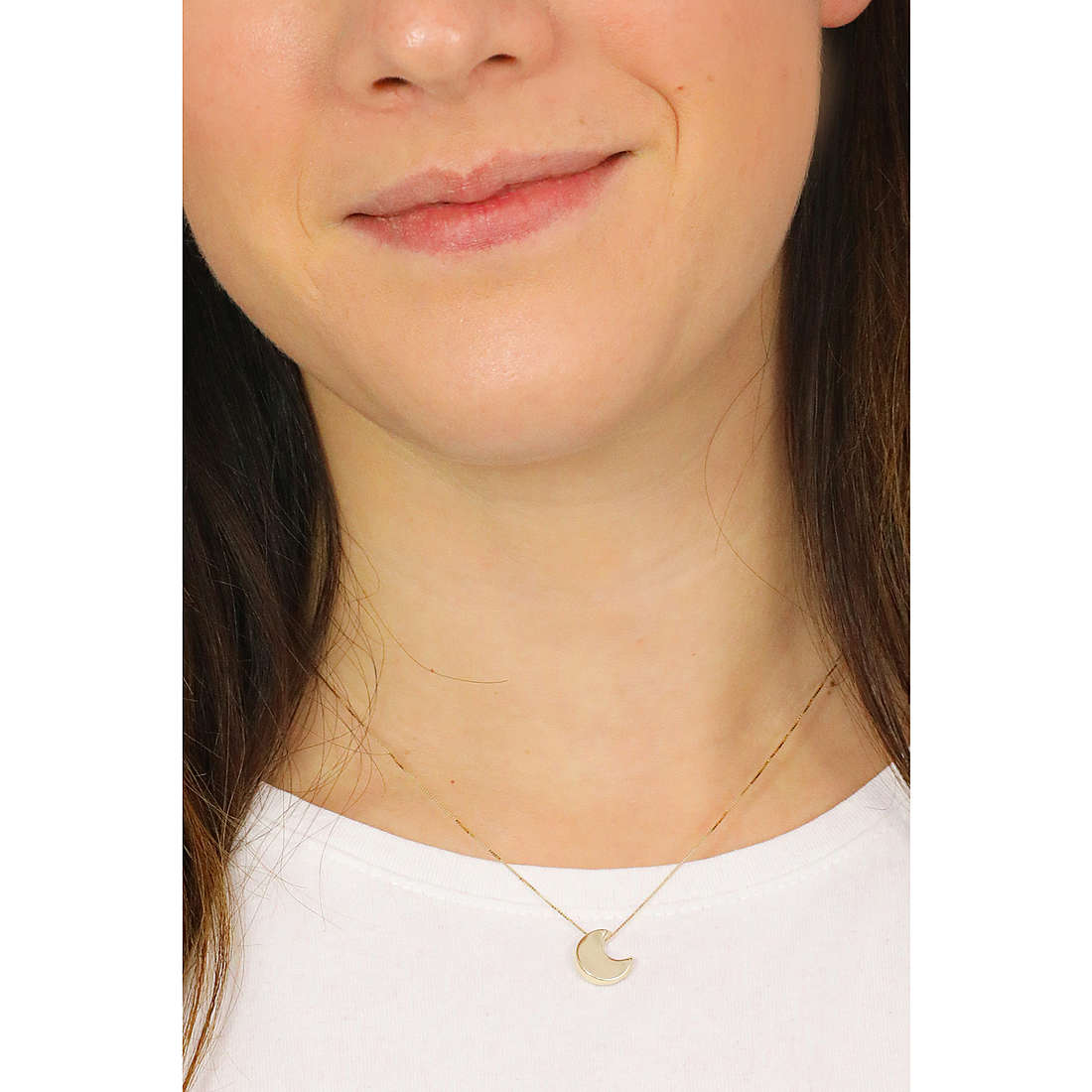 GioiaPura necklaces Oro 375 woman GP9-S198592 wearing