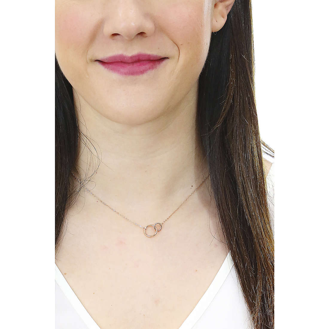 GioiaPura necklaces Oro 375 woman GP9-S249354 wearing