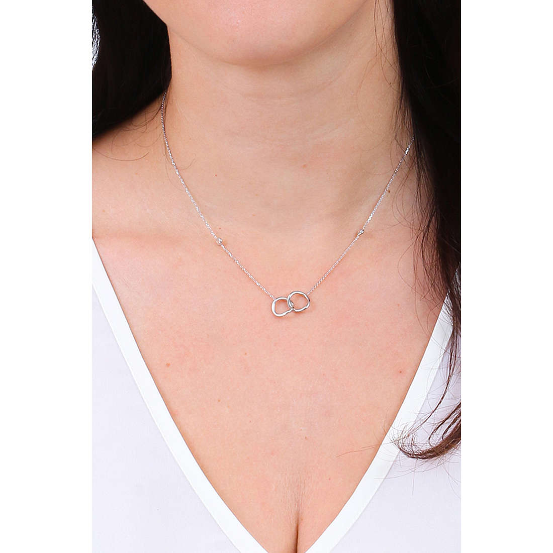 GioiaPura necklaces Oro 375 woman GP9-S250579 wearing