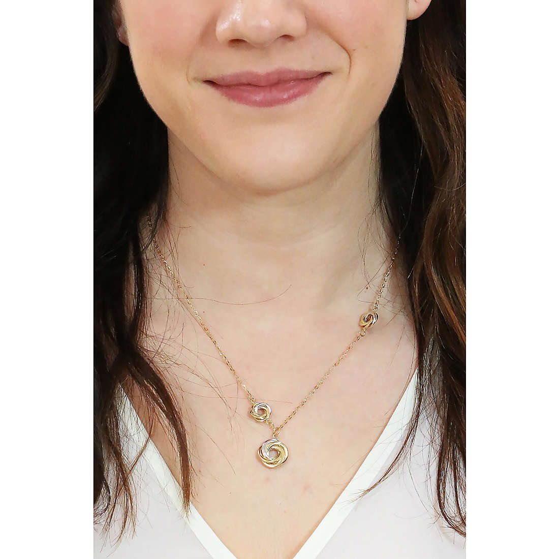 GioiaPura necklaces Oro 750 woman GP-S201989 wearing