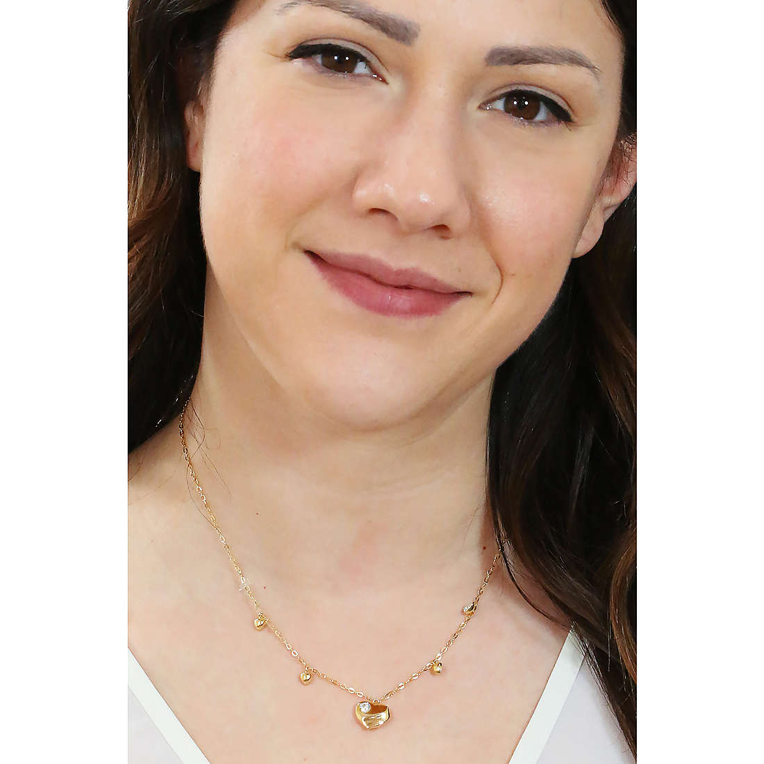 GioiaPura necklaces Oro 750 woman GP-S202576 wearing