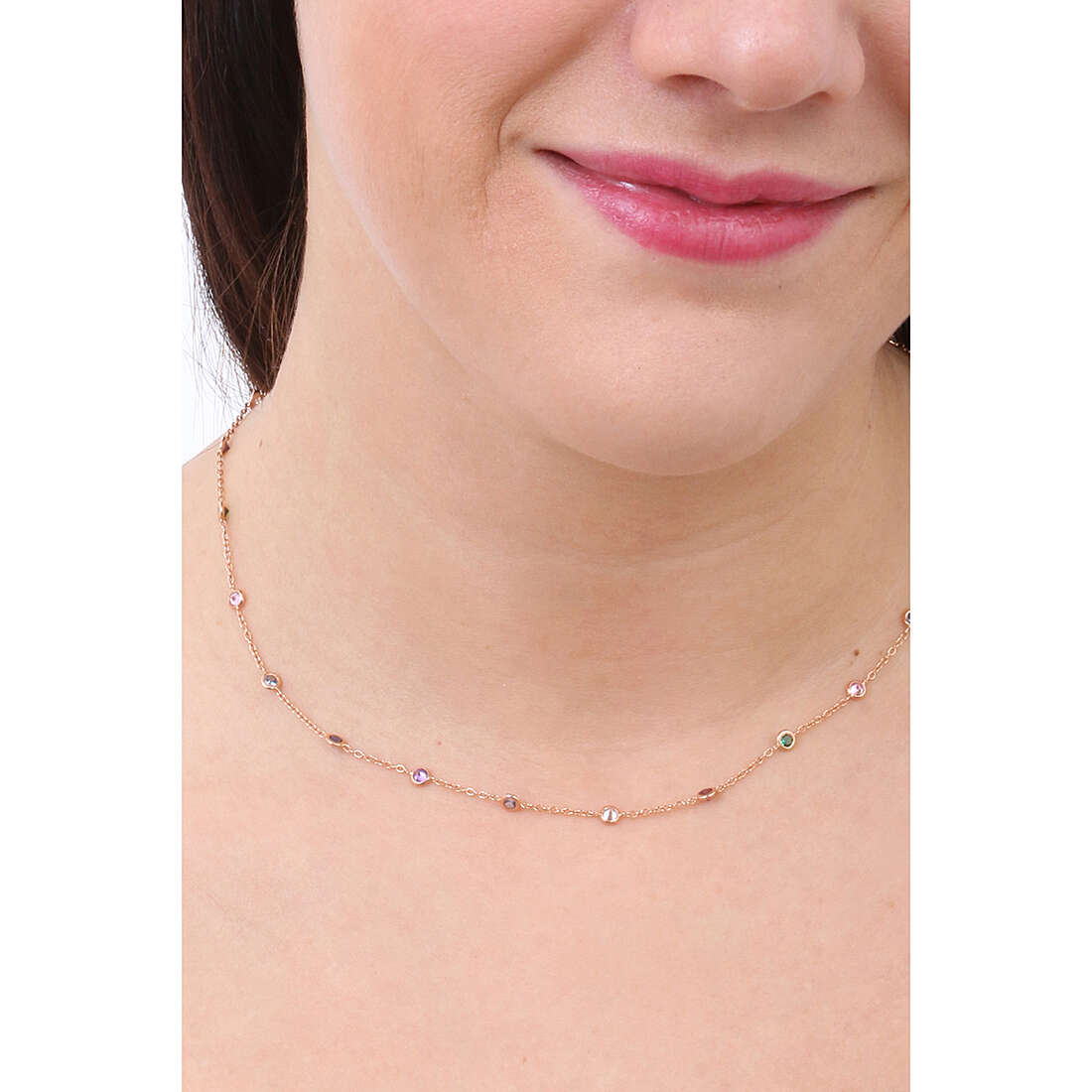 GioiaPura necklaces Oro 750 woman GP-S226026 wearing