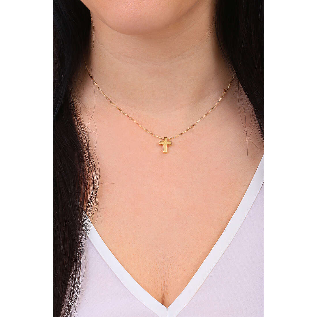 GioiaPura necklaces Oro 750 woman GP-S244982 wearing