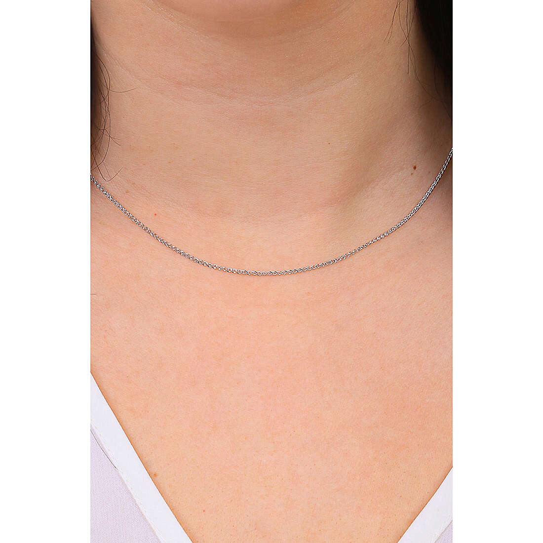 GioiaPura necklaces Oro 750 woman GP-SMSS020BB45 wearing