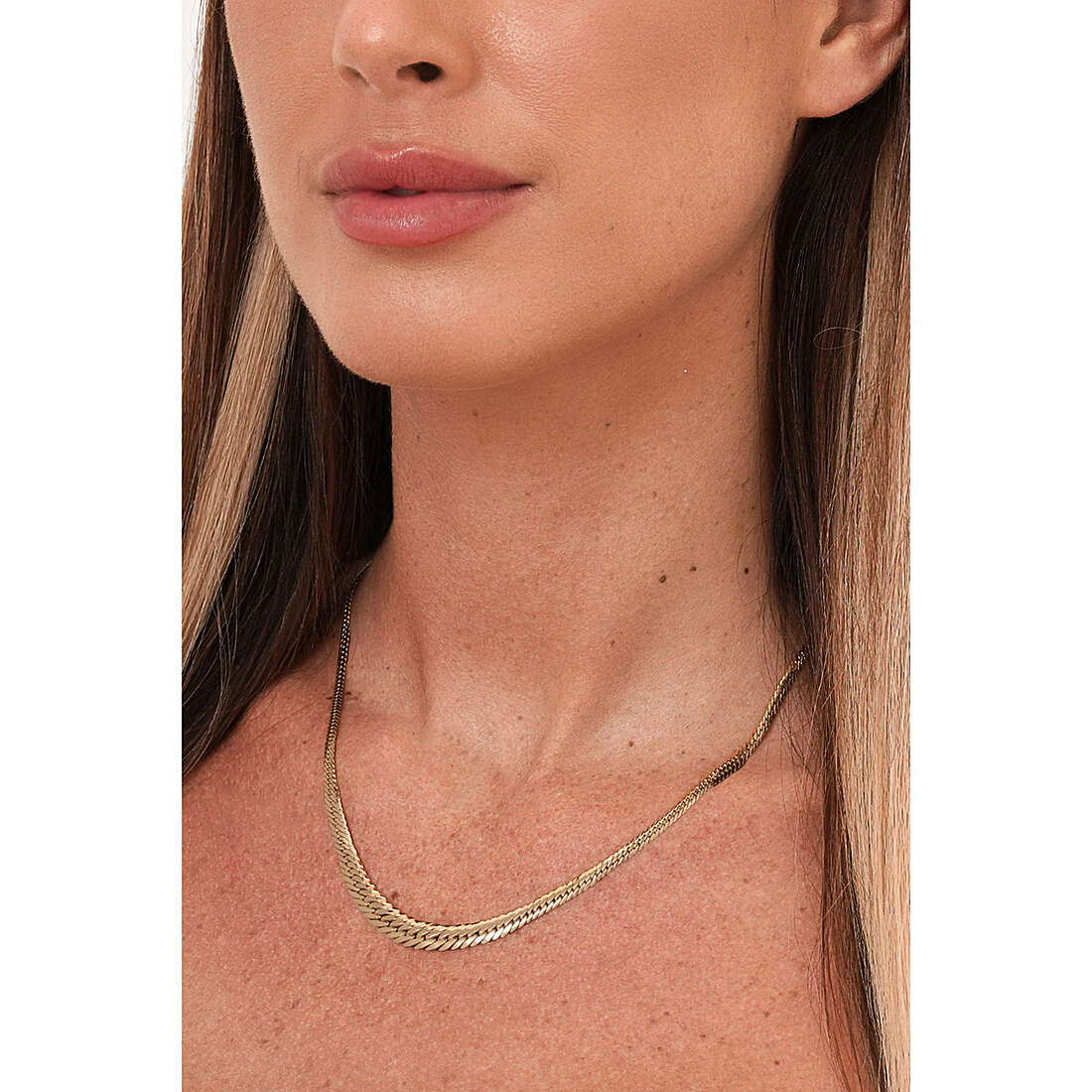 GioiaPura necklaces Oro 750 woman GP-SVSE005GG42 wearing