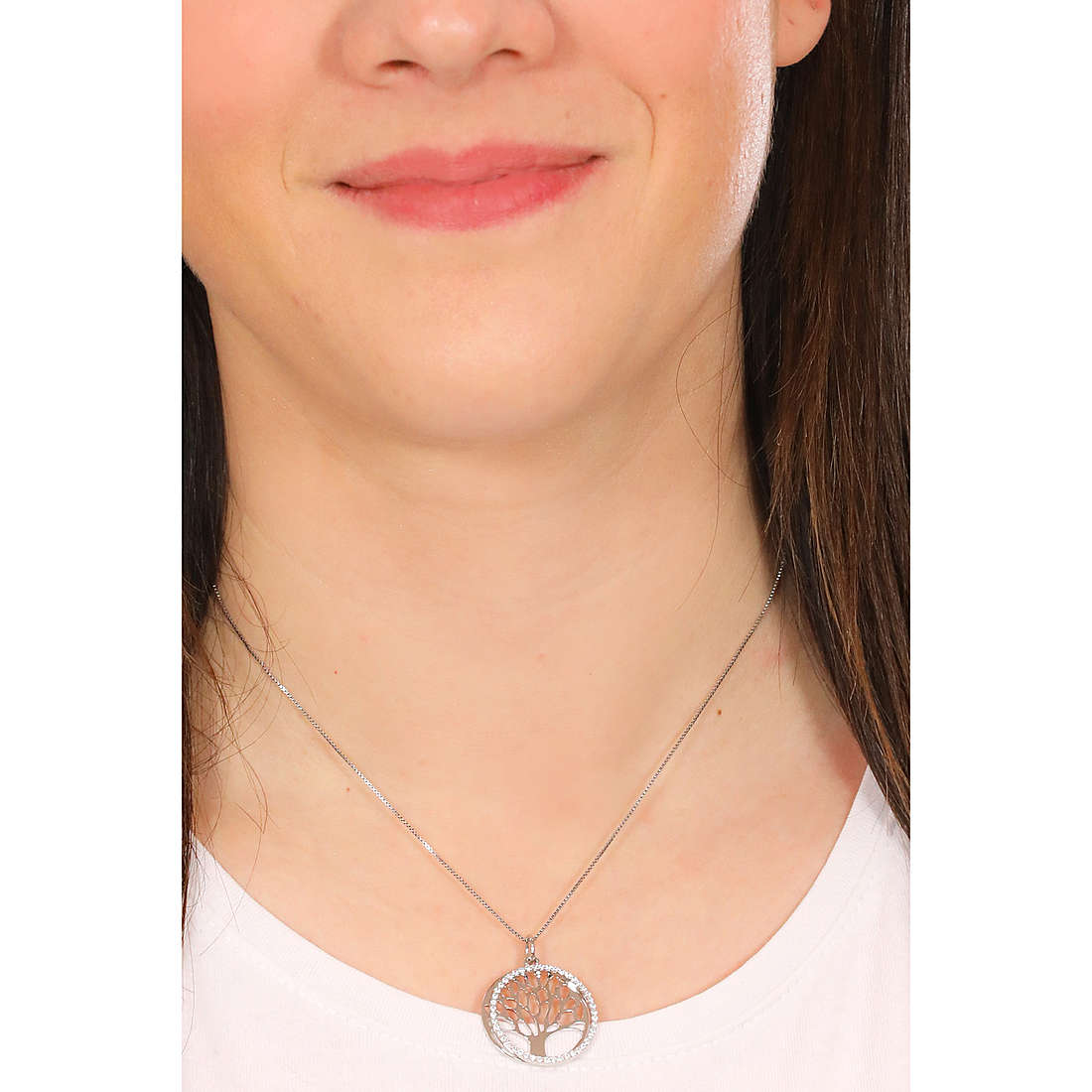 GioiaPura necklaces woman ST35546-01RH wearing
