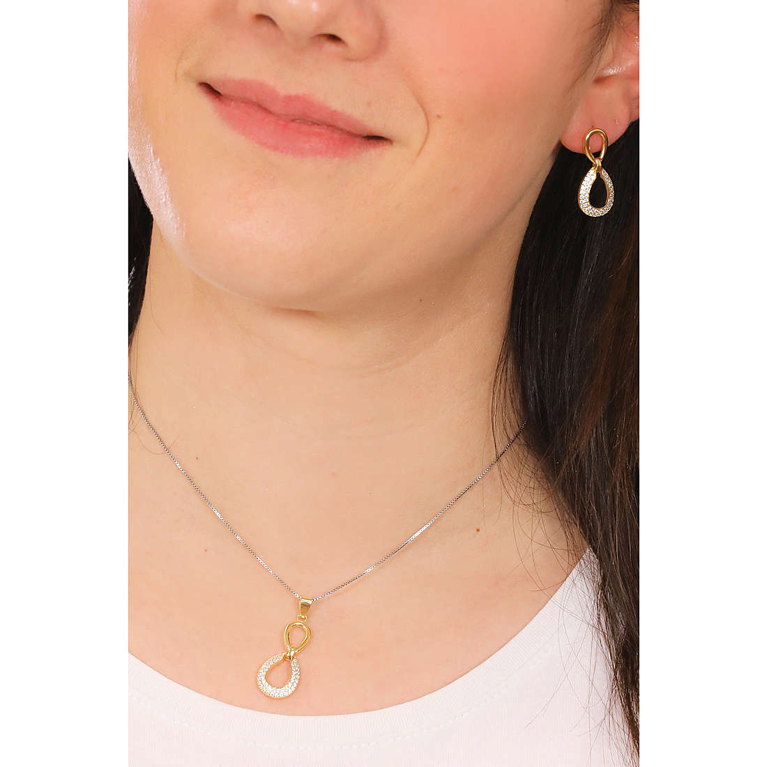 GioiaPura necklaces woman ST60726-02OR wearing