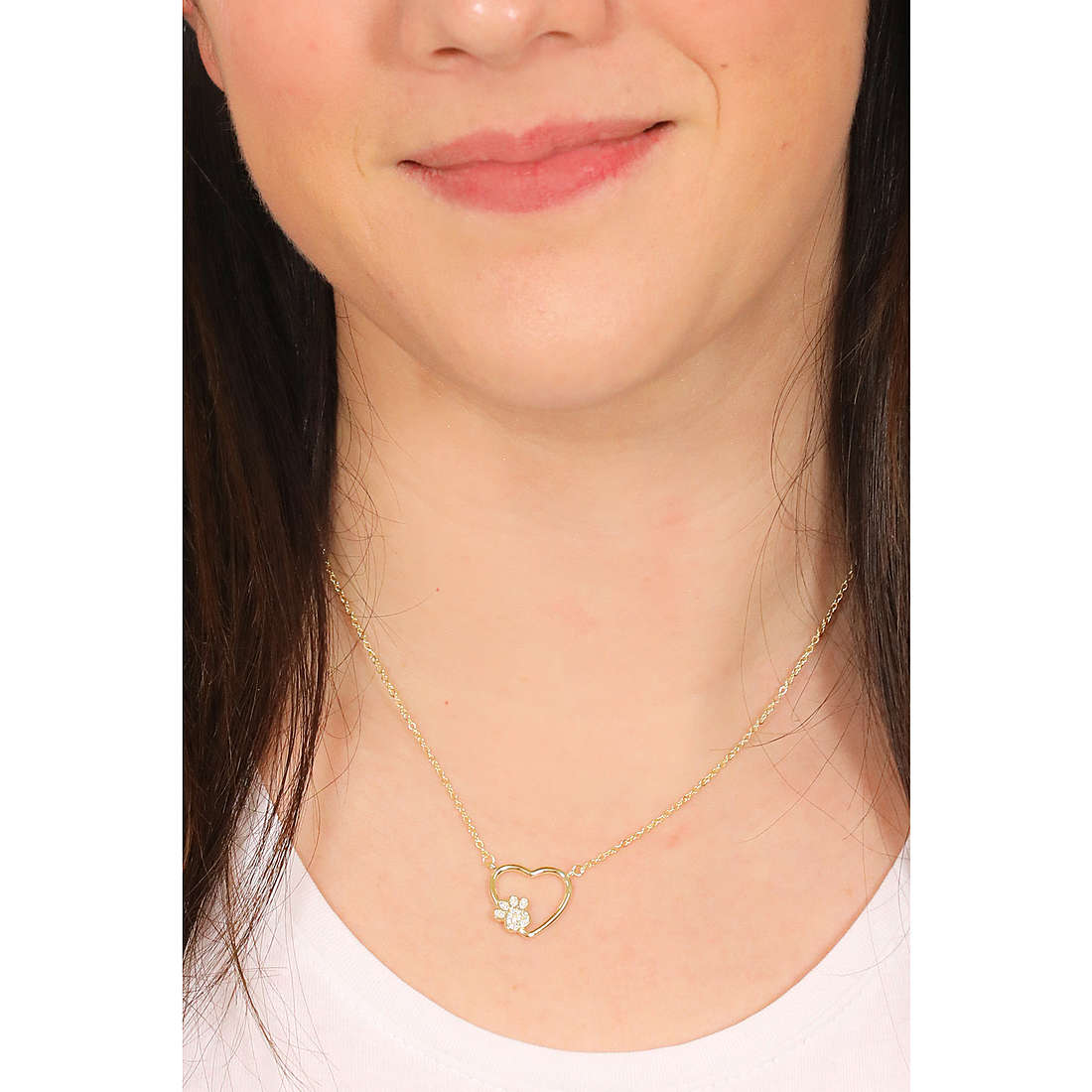 GioiaPura necklaces woman ST64205-02OR wearing