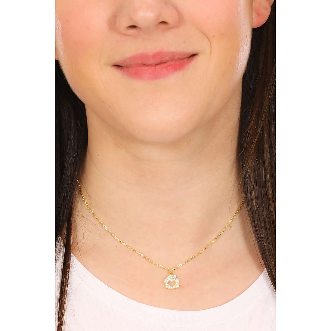 GioiaPura necklaces woman ST65266-02OR wearing