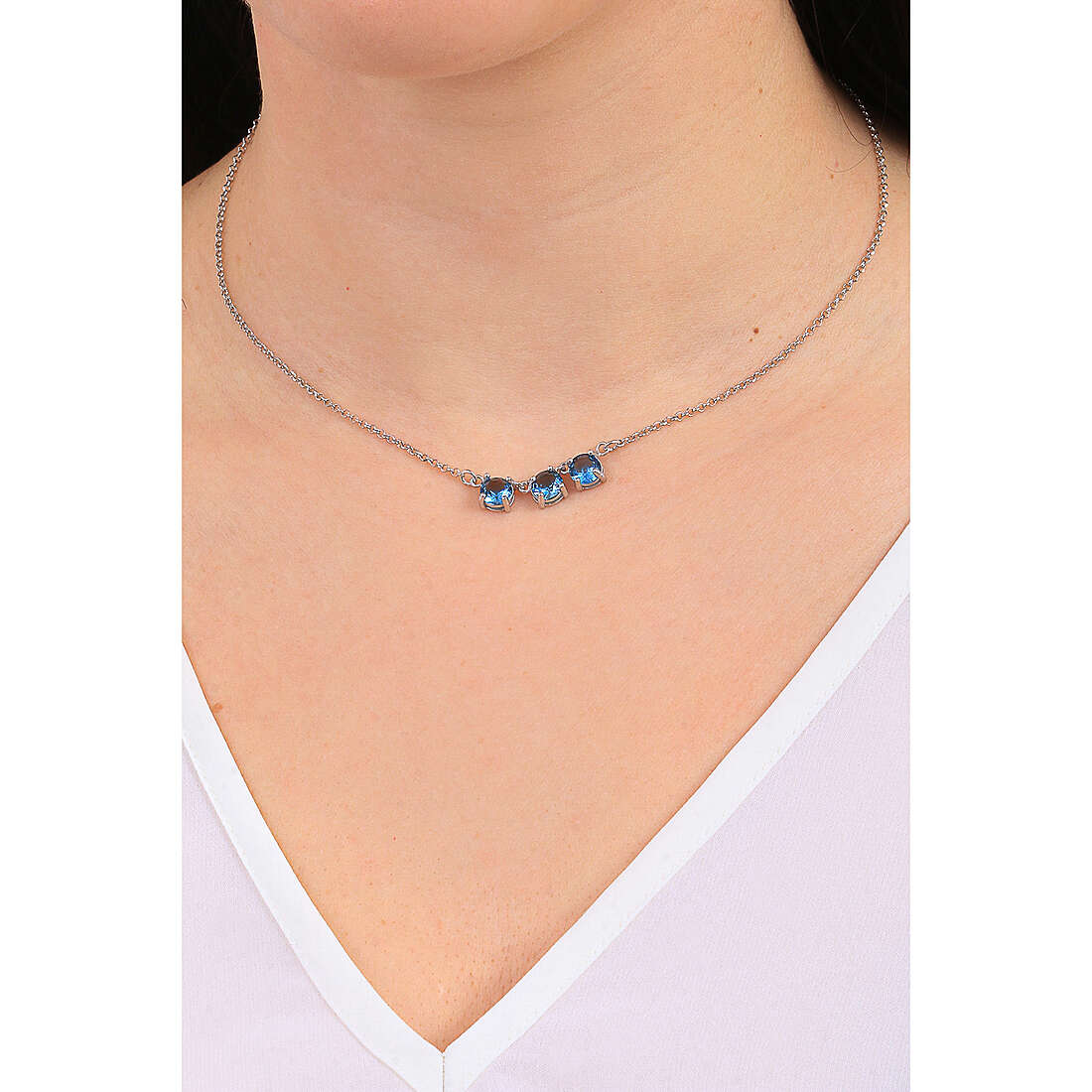 GioiaPura necklaces woman ST66925-01RHAQ wearing