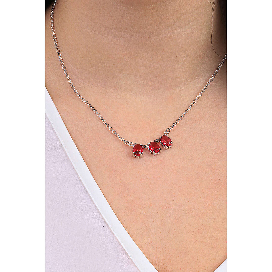 GioiaPura necklaces woman ST66932-01RHRO wearing