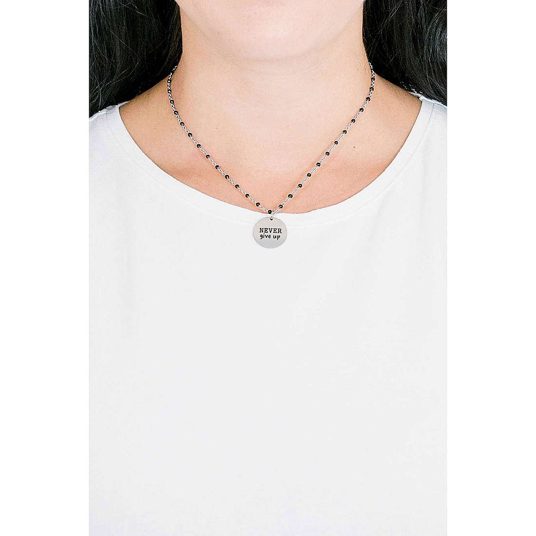 Kidult necklaces Philosophy woman 751097 wearing