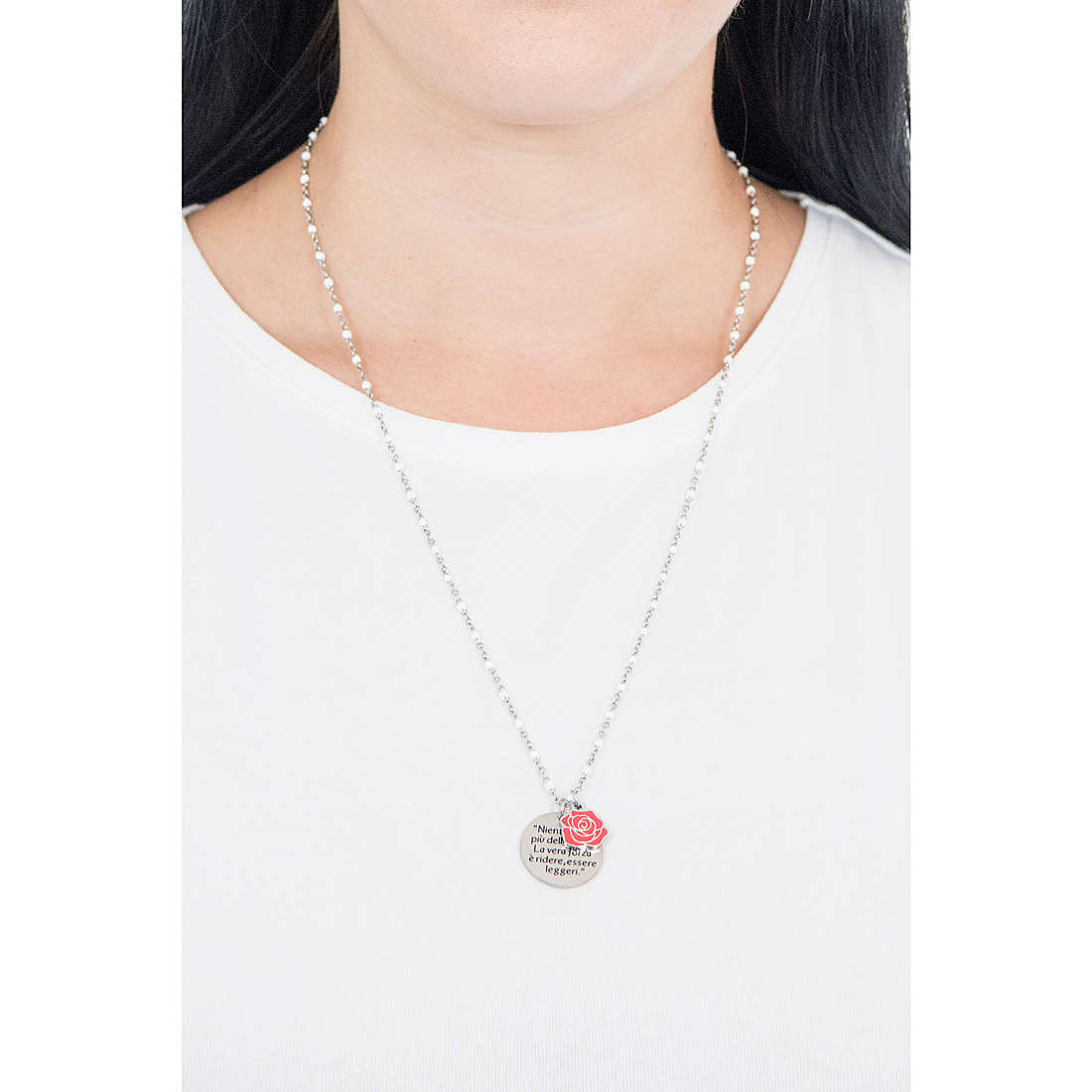 Kidult necklaces Philosophy woman 751167 wearing