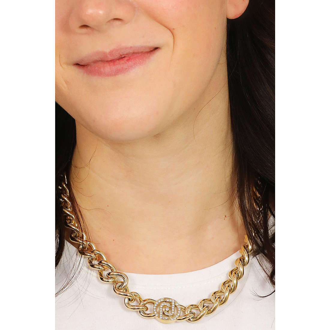 Liujo necklaces Brilliant woman LJ1620 wearing
