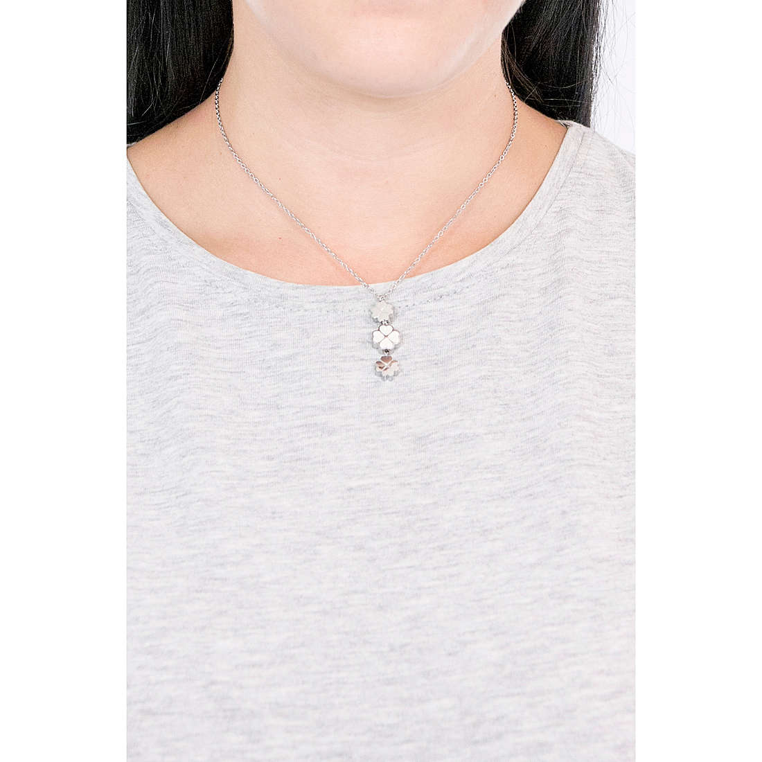 Luca Barra necklaces woman CK1418 wearing
