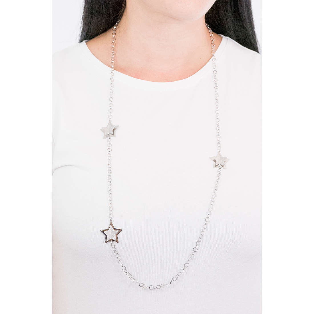 Luca Barra necklaces woman CK1437 wearing