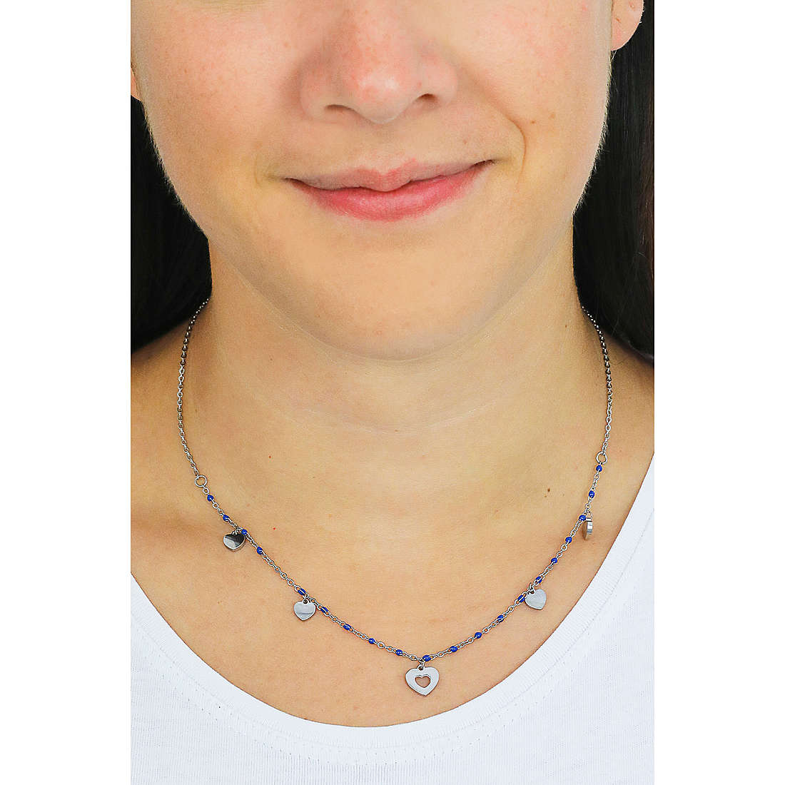Luca Barra necklaces woman CK1550 wearing