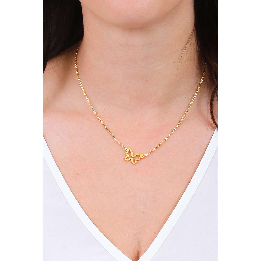 Luca Barra necklaces woman CK1610 wearing