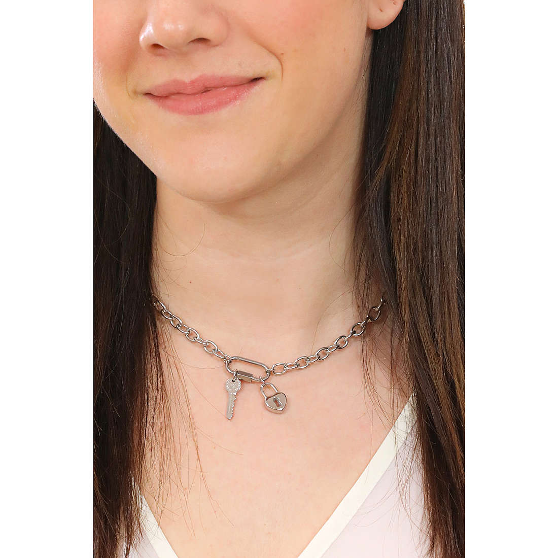 Luca Barra necklaces woman CK1641 wearing
