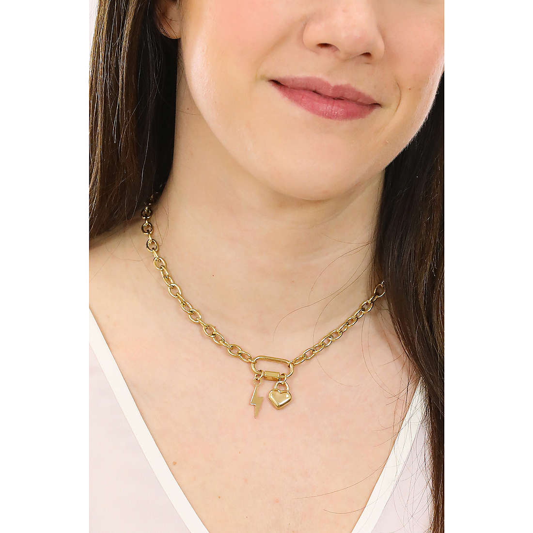 Luca Barra necklaces woman CK1644 wearing